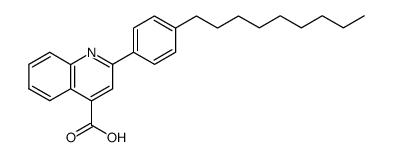 2-(4-nonyl-phenyl)-quinoline-4-carboxylic acid结构式