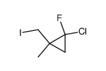 1-Chlor-1-fluor-2-jodmethyl-2-methylcyclopropan Structure