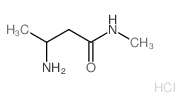 3-Amino-N-methylbutanamide hydrochloride结构式