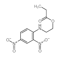 2-[(2,4-dinitrophenyl)amino]ethyl propanoate structure