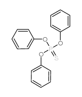 O,O,O-三苯基硫代磷酸酯结构式