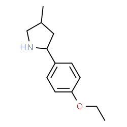 Pyrrolidine, 2-(4-ethoxyphenyl)-4-methyl- (9CI) Structure