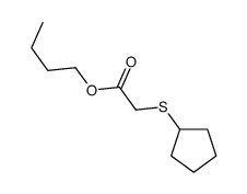 butyl 2-cyclopentylsulfanylacetate Structure