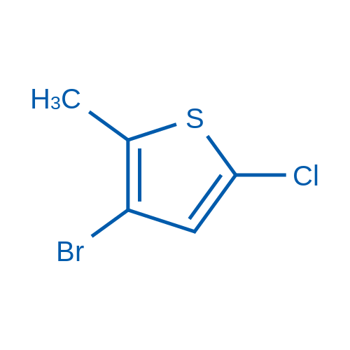 3-Bromo-5-chloro-2-methylthiophene structure