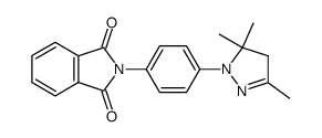 N-[4-(3,5,5-trimethyl-4,5-dihydro-pyrazol-1-yl)-phenyl]-phthalimide结构式