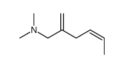 N,N-dimethyl-2-methylidenehex-4-en-1-amine结构式