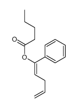 1-phenylpenta-1,4-dienyl pentanoate结构式