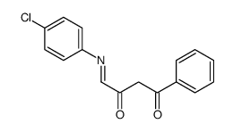 4-(4-chlorophenyl)imino-1-phenylbutane-1,3-dione Structure