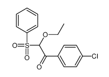 2-(benzenesulfonyl)-1-(4-chlorophenyl)-2-ethoxyethanone Structure