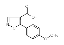 5-(4-METHOXY-PHENYL)-ISOXAZOLE-4-CARBOXYLIC ACID Structure