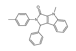 4-methyl-1-phenyl-2-p-tolyl-1,4-dihydro-2H-pyrrolo[3,4-b]indol-3-one结构式