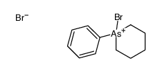 1-bromo-1-phenylarsinan-1-ium,bromide Structure