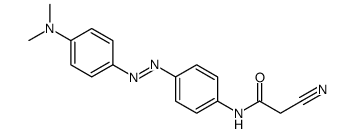 2-cyano-N-[4-[[4-(dimethylamino)phenyl]diazenyl]phenyl]acetamide Structure