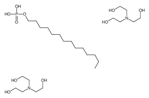 bis[tris(2-hydroxyethyl)ammonium] tetradecyl phosphate结构式