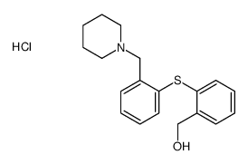 [2-[2-(piperidin-1-ylmethyl)phenyl]sulfanylphenyl]methanol,hydrochloride Structure