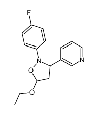 5-ethoxy-2-(4-fluorophenyl)-3-pyridin-3-yl-1,2-oxazolidine结构式