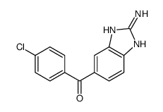 (2-amino-3H-benzimidazol-5-yl)-(4-chlorophenyl)methanone结构式