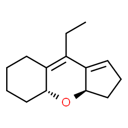 Cyclopenta[b][1]benzopyran, 9-ethyl-2,3,3a,4a,5,6,7,8-octahydro-, (3aR,4aR)-rel- (9CI)结构式