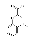 2-(2-methoxyphenoxy)propanoyl chloride结构式