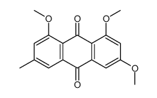 1,3,8-trimethoxy-6-methylanthracene-9,10-dione结构式