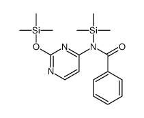 N-trimethylsilyl-N-(2-trimethylsilyloxypyrimidin-4-yl)benzamide结构式