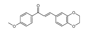 3-(2,3-dihydro-benzo[1,4]dioxin-6-yl)-1-(4-methoxy-phenyl)-propenone Structure