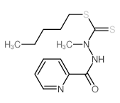 N-methyl-N-pentylsulfanylcarbothioyl-pyridine-2-carbohydrazide Structure