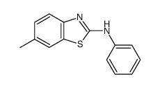 6-methyl-2-phenylamino-1,3-benzothiazole Structure