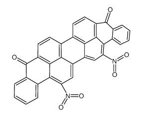 ANTHRA(9,1,2-cde)BENZO(rst)PENTAPHENE-5,10-DIONE,15,18-DINITRO结构式