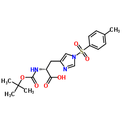 Boc-D-His(tos)-OH Structure