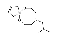 9-(2-methylpropyl)-6,12-dioxa-9-aza-5-silaspiro[4.7]dodec-2-ene结构式