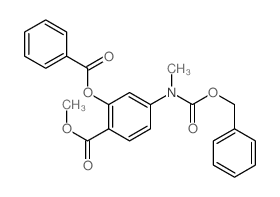 Benzoicacid, 2-(benzoyloxy)-4-[methyl[(phenylmethoxy)carbonyl]amino]-, methyl ester picture