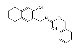 N-[(3-Hydroxy-5,6,7,8-tetrahydronaphthalen-2-yl)methyl]carbamic acid benzyl ester Structure