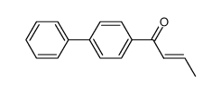 (E)-1-([1,1'-biphenyl]-4-yl)but-2-en-1-one结构式