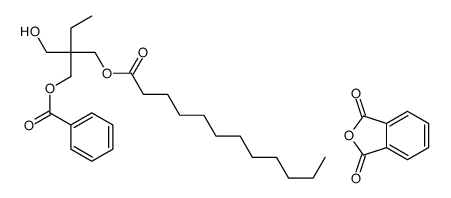 2-benzofuran-1,3-dione,[2-(dodecanoyloxymethyl)-2-(hydroxymethyl)butyl] benzoate结构式