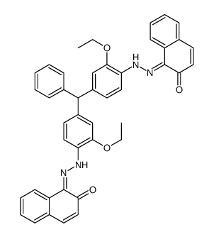 1,1'-[(phenylmethylene)bis[(2-ethoxy-4,1-phenylene)azo]]bis(2-naphthol)结构式