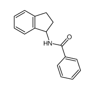 N-(2,3-dihydro-1H-inden-1-yl)benzamide Structure