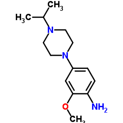 4-(4-Isopropyl-1-piperazinyl)-2-methoxyaniline结构式