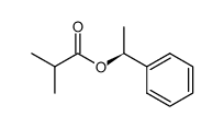 (S)-1-phenylethyl 2-methylpropanoate Structure