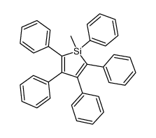 1,2,3,4,5-pentaphenyl-1-methylsilole Structure