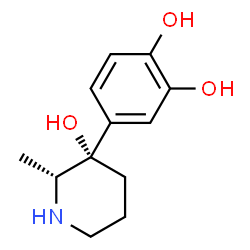 1,2-Benzenediol, 4-(3-hydroxy-2-methyl-3-piperidinyl)-, cis- (9CI) picture