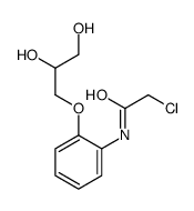 2-chloro-N-[2-(2,3-dihydroxypropoxy)phenyl]acetamide结构式