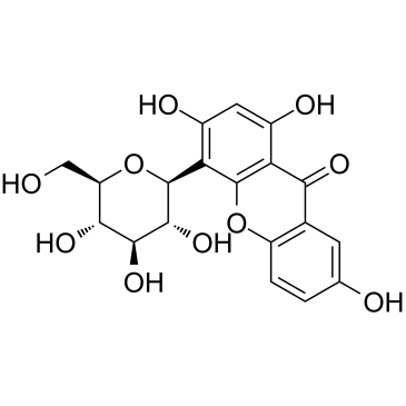 4-beta-D-葡萄糖基-1,3,7-三羟基-9H-氧杂蒽-9-酮图片