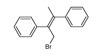 1-bromo-2,3-diphenyl-but-2-ene结构式