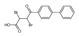 4-biphenyl-4-yl-2,3-dibromo-4-oxo-butyric acid结构式