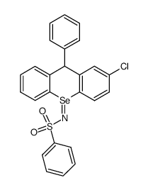 N-[2-Chloro-9-phenyl-9H-10λ4-selenoxanthen-(10E)-ylidene]-benzenesulfonamide Structure