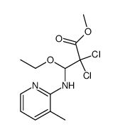 2,2-dichloro-3-ethoxy-3-(3-methyl-2-pyridylamino)propionate Structure