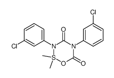 3,5-bis(m-chlorophenyl)-2,2-dimethyl-1,2λ4,3,5-oxathiadiazine-4,6(3H,5H)-dione结构式