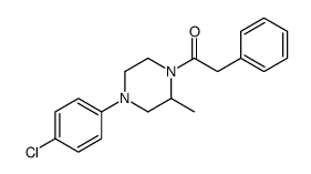 1-[4-(4-chlorophenyl)-2-methylpiperazin-1-yl]-2-phenylethanone Structure