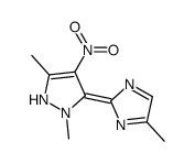 2,5-dimethyl-3-(4-methylimidazol-2-ylidene)-4-nitro-1H-pyrazole Structure